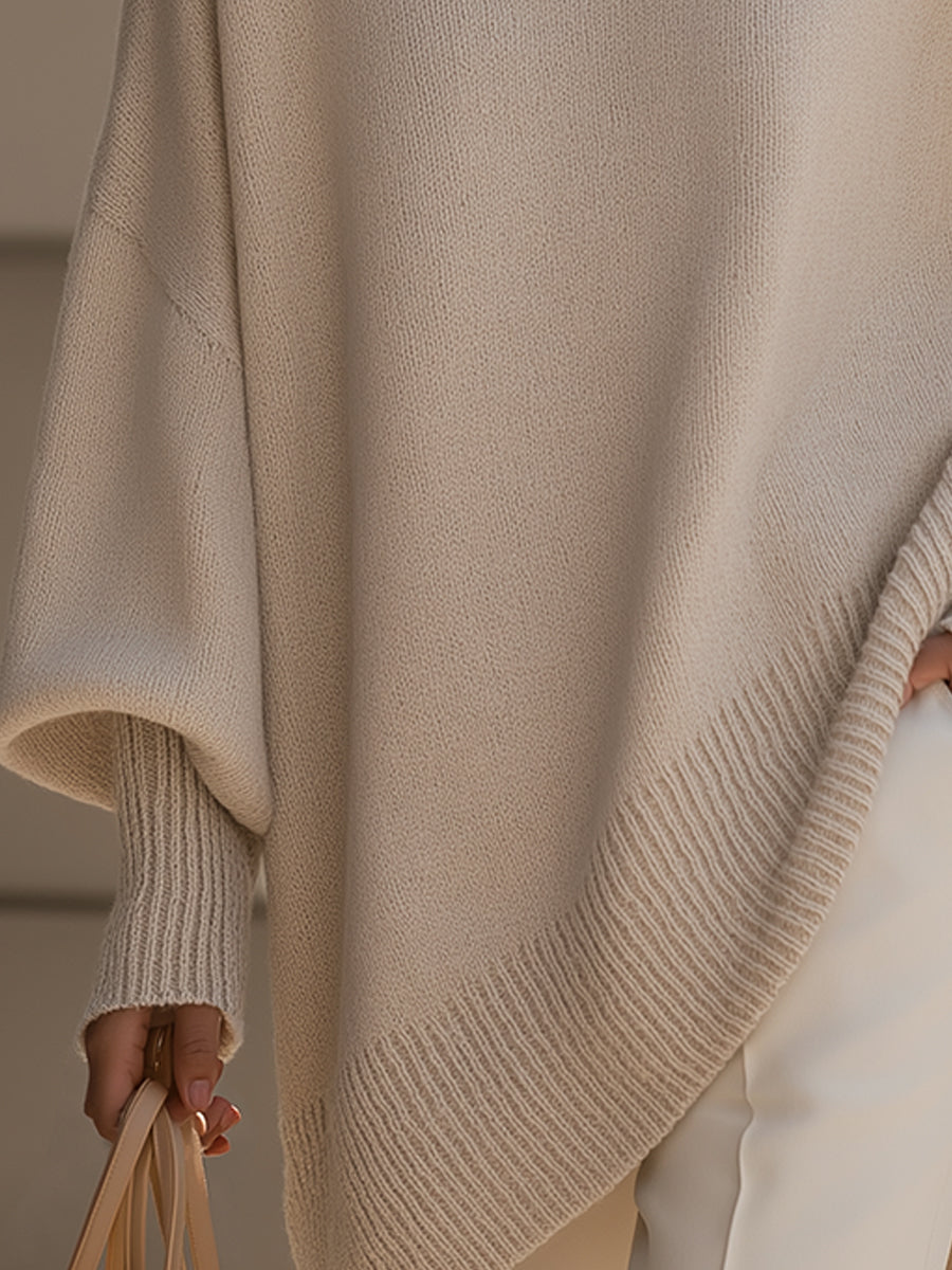 Roset | Jersey oversize con cuello ancho y drapeado