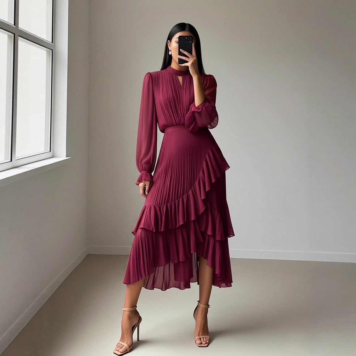 Ellie - Vestido Plissado Elegante