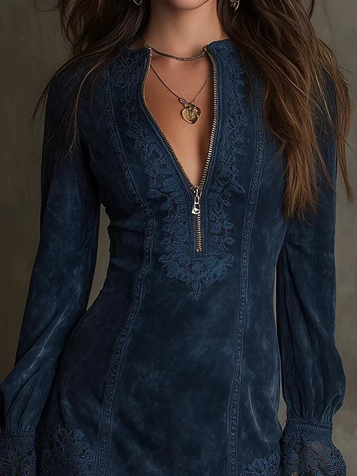 Déborah | Mini Vestido de Ante