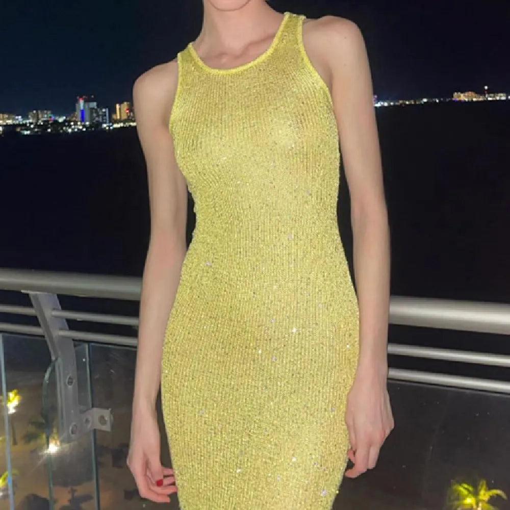 Jenna - Vestido Glitter Ocean