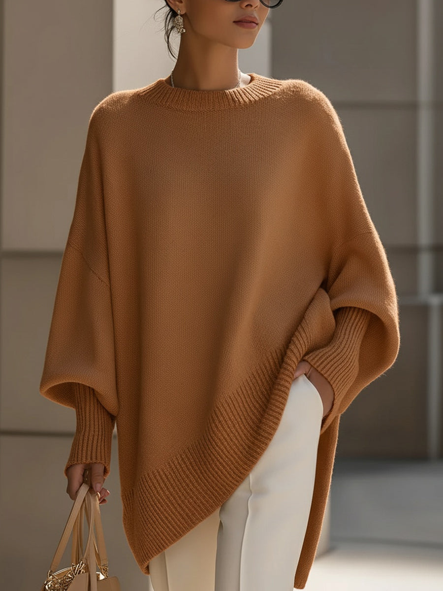 Roset | Jersey oversize con cuello ancho y drapeado