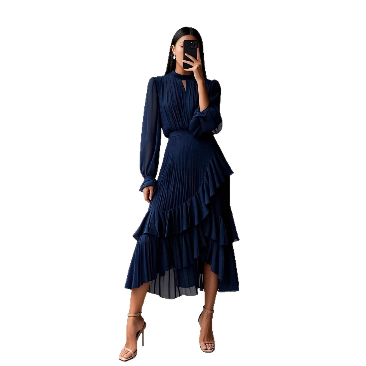 Ellie - Vestido Plissado Elegante