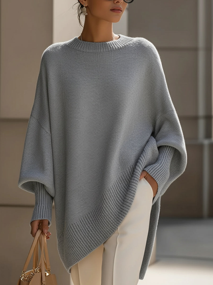 Roset | Jersey oversize con cuello ancho y drapeado