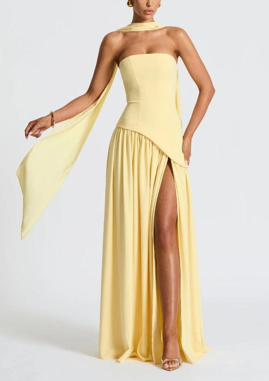 Vestido Celia – Corte Fluido con Abertura