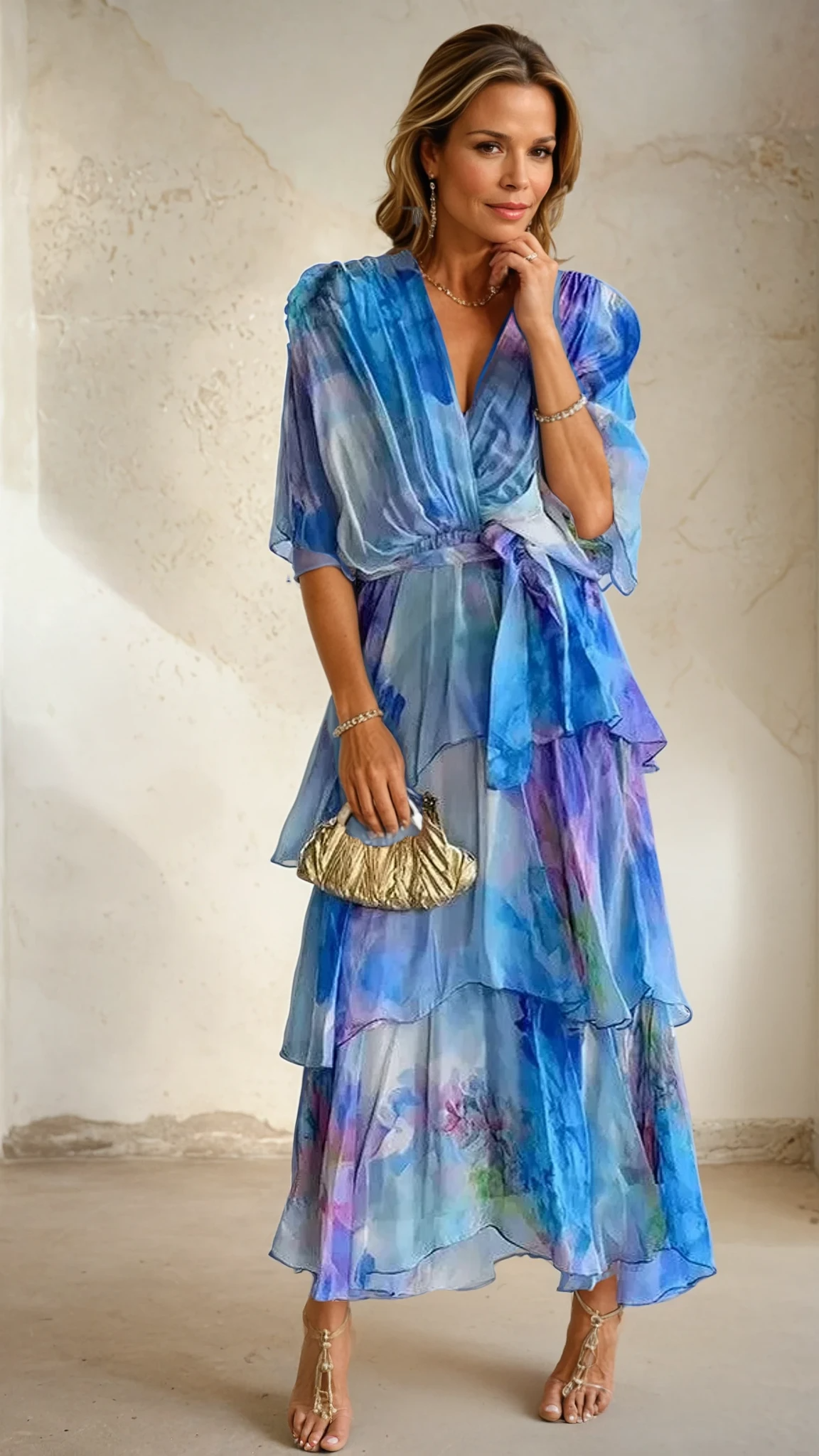 Margarita | Vestido con capas Florales