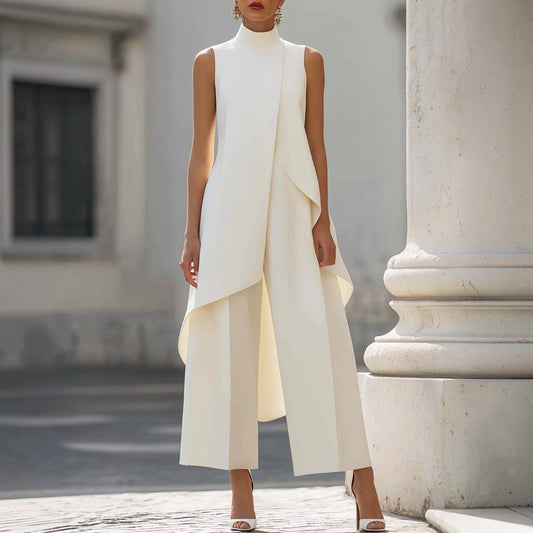 Leila | Conjunto Elegante con Vuelos Asimétricos