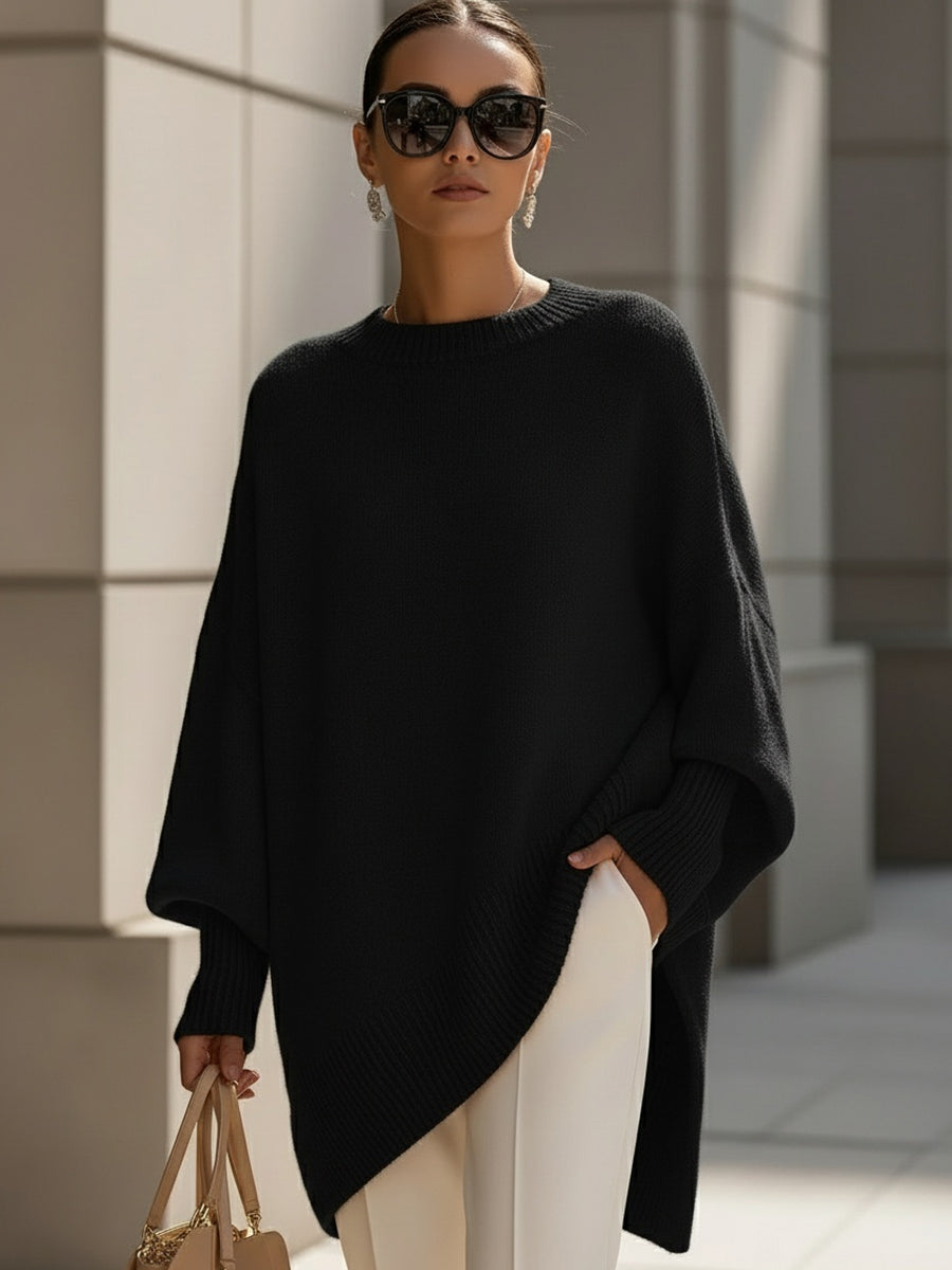 Roset | Jersey oversize con cuello ancho y drapeado