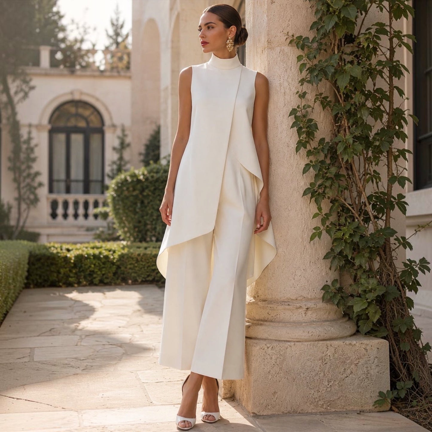 Leila | Conjunto Elegante con Vuelos Asimétricos