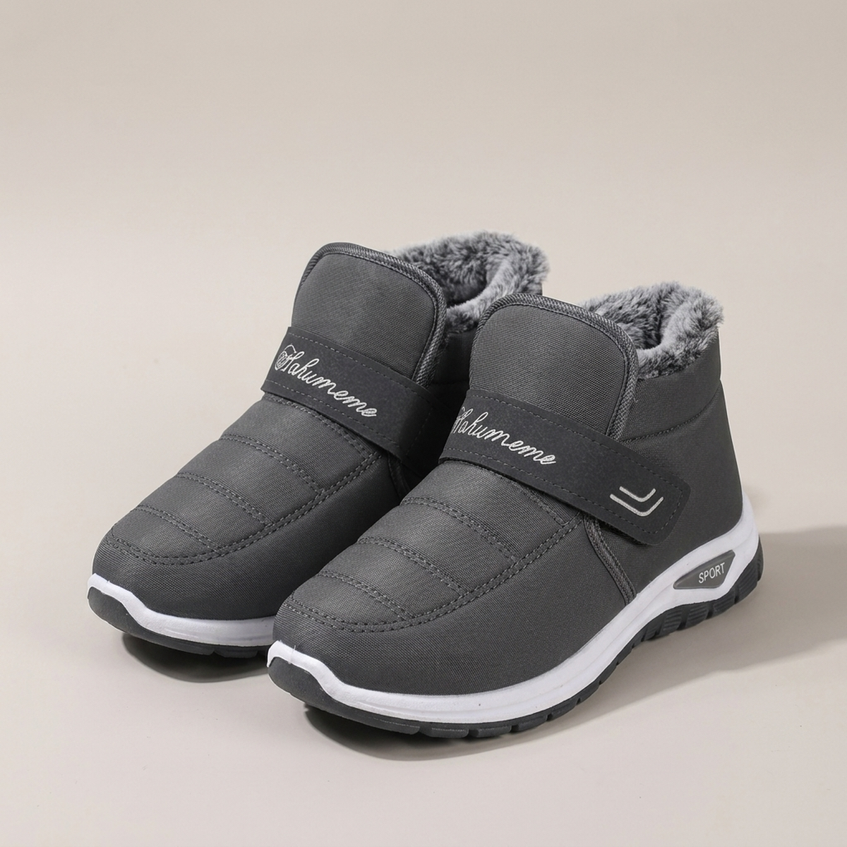 Mery | Zapatillas deportivas de invierno, antideslizantes y cálidas, sin cordones
