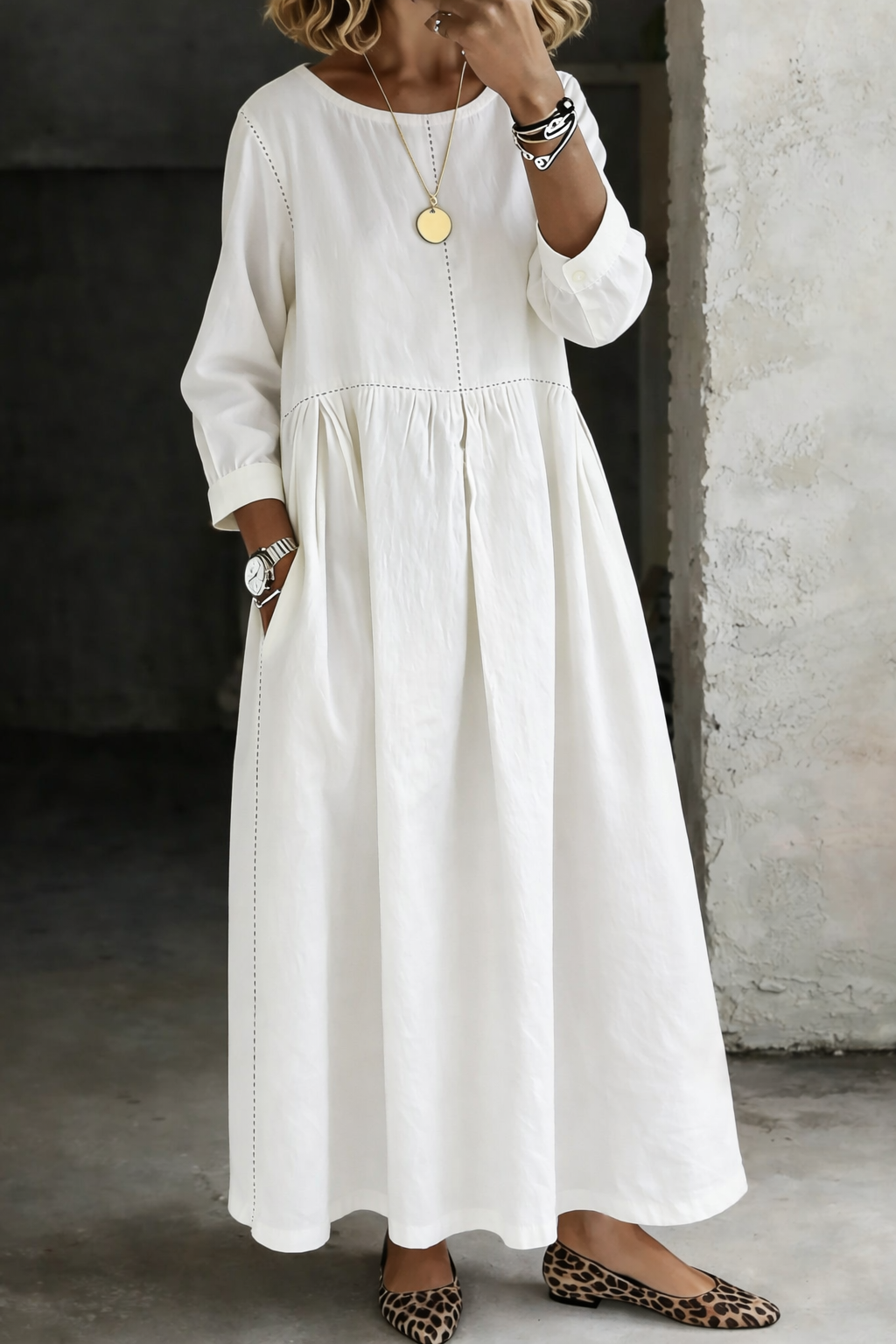 Fini | Vestido midi denim vintage