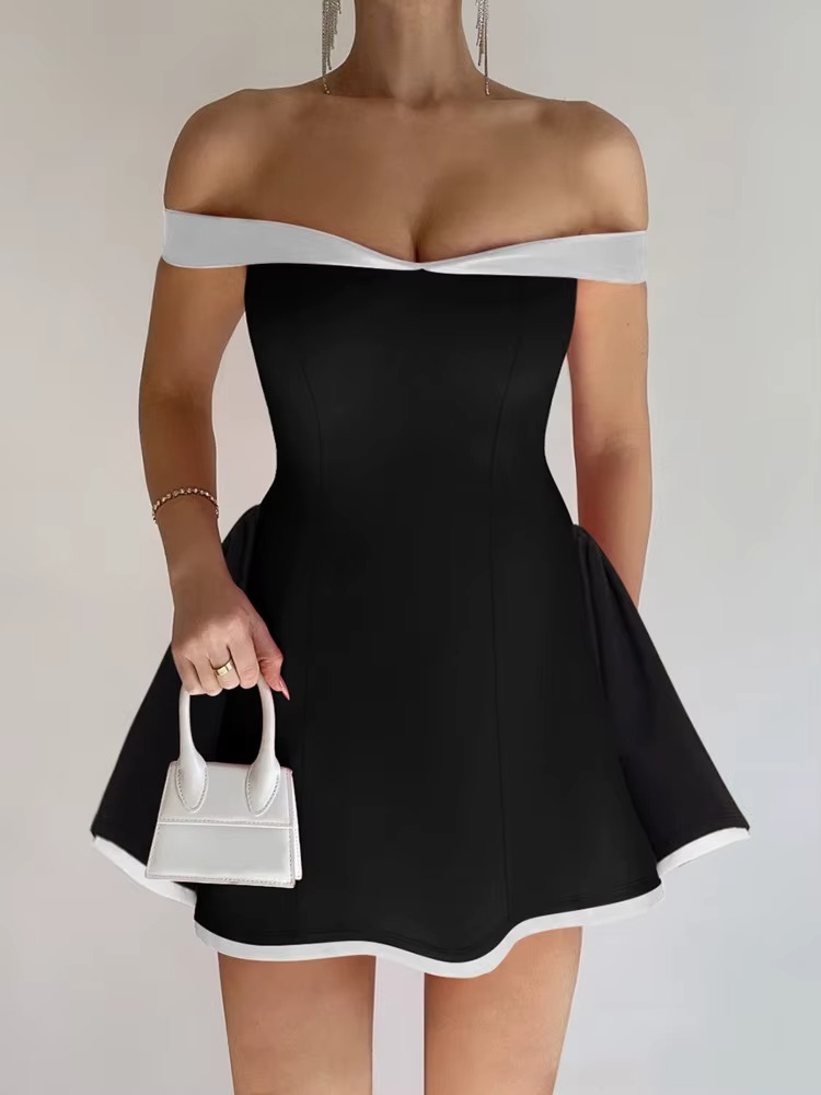 Alina - minivestido con contraste