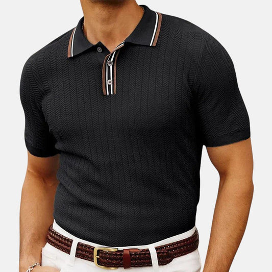Raúl | Polo con Cuello Rayado