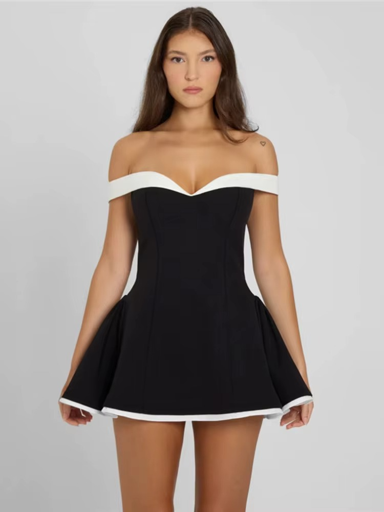 Alina - minivestido con contraste