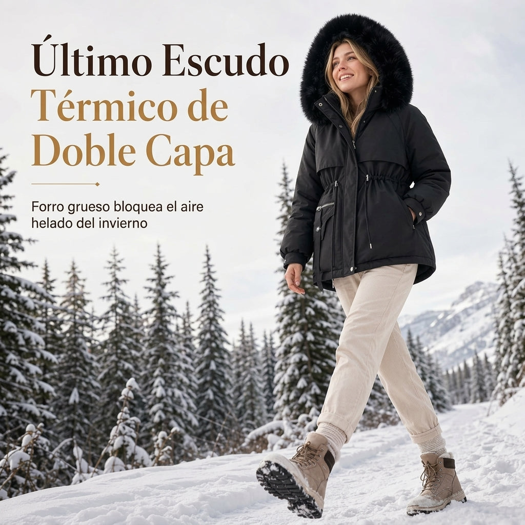 Fabi | Parka acolchada de piel sintética de invierno para mujer