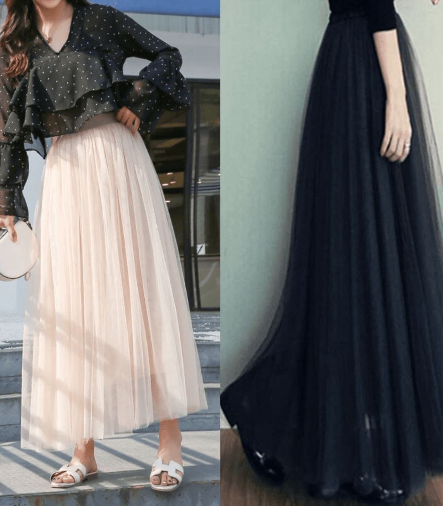 Chantal | Falda larga maxi tejido ligero