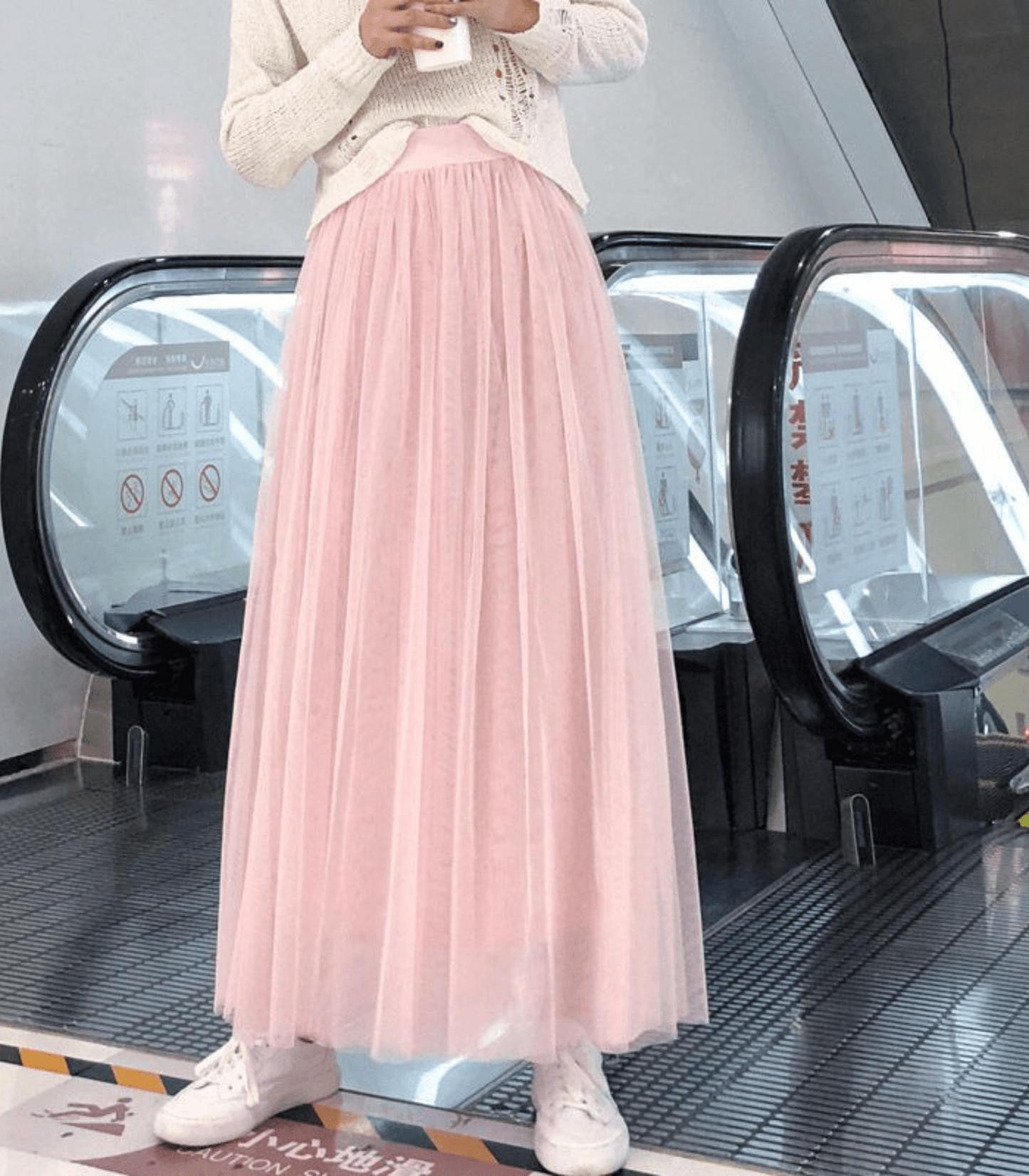 Chantal | Falda larga maxi tejido ligero
