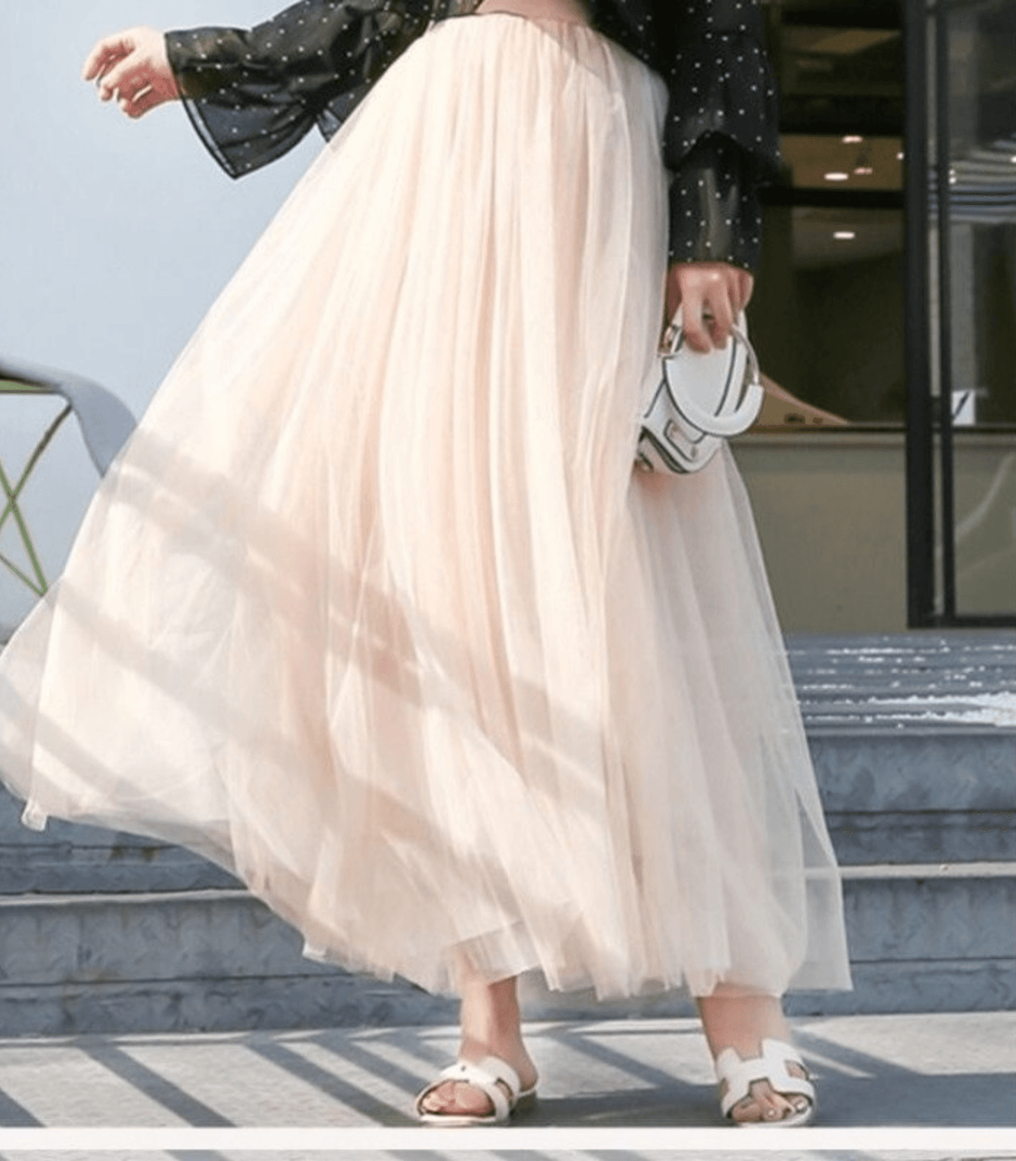 Chantal | Falda larga maxi tejido ligero