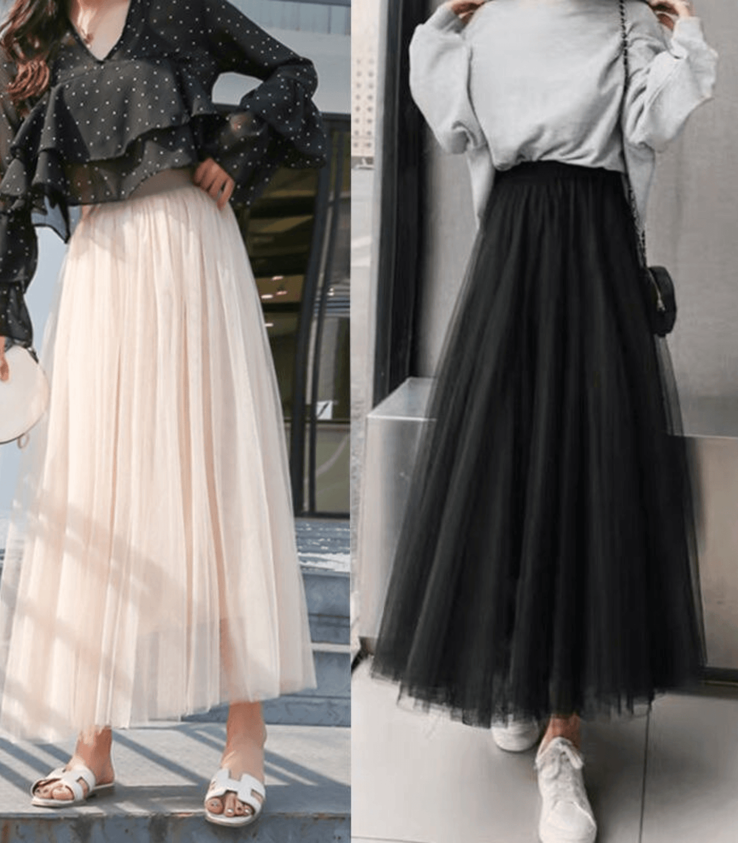 Chantal | Falda larga maxi tejido ligero