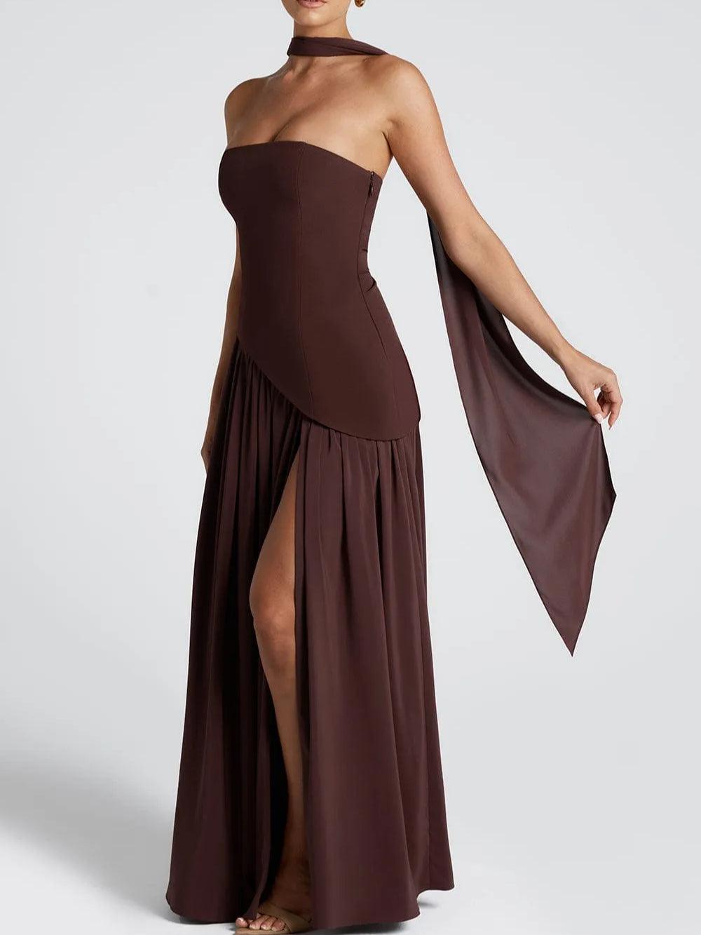 Vestido Celia – Corte Fluido con Abertura