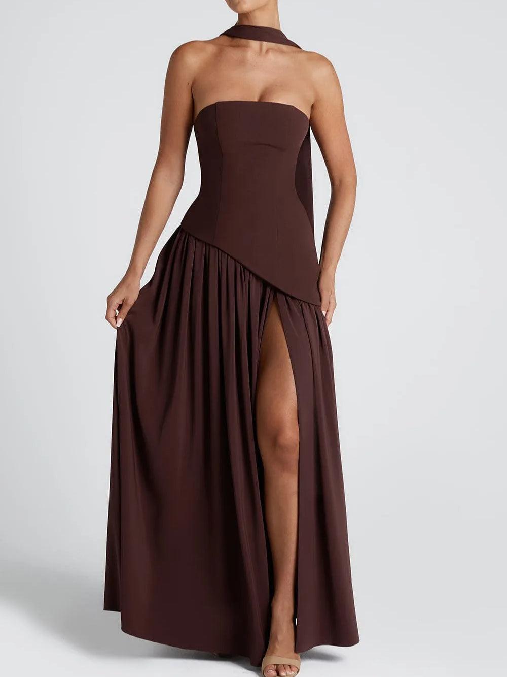 Vestido Celia – Corte Fluido con Abertura