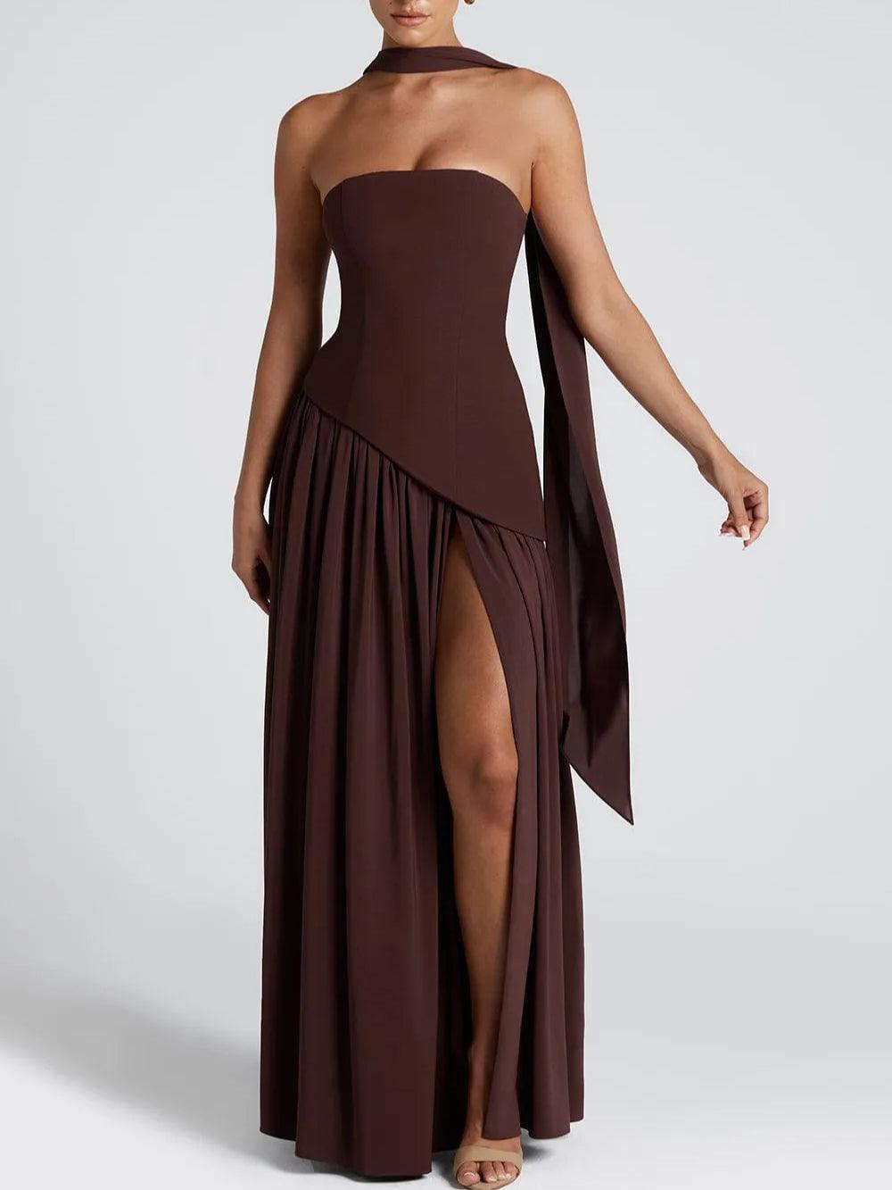 Vestido Celia – Corte Fluido con Abertura