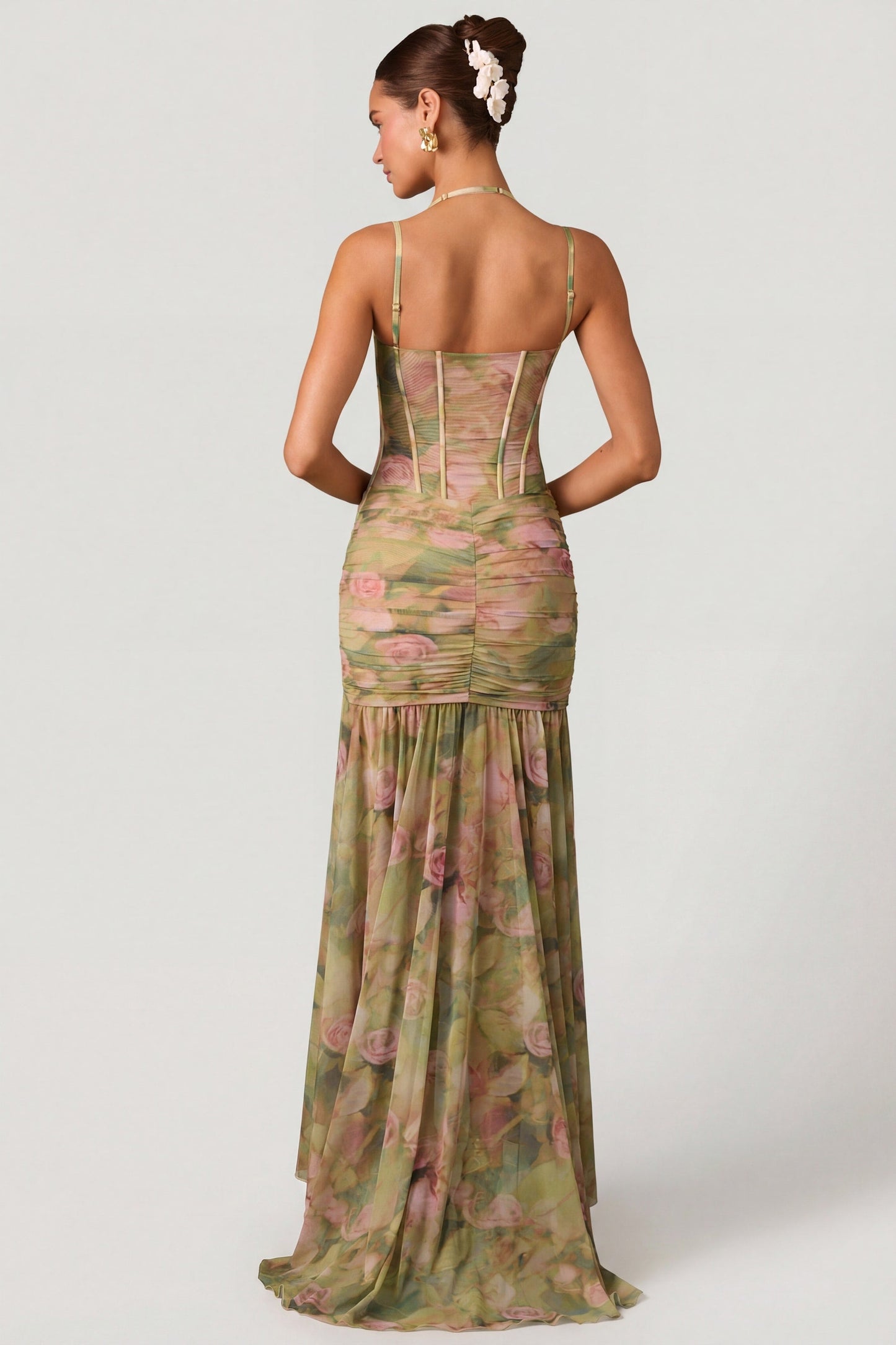 Vestido Valeria – Elegancia Asimétrica Floral