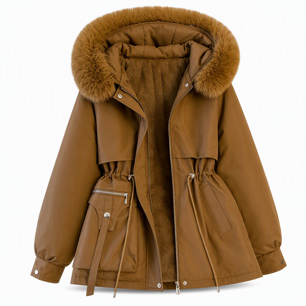 Fabi | Parka acolchada de piel sintética de invierno para mujer
